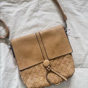 Light Brown Adjustable Crossbody Bag